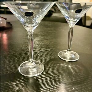 NEW Bohemia Crystal Martini Glasses